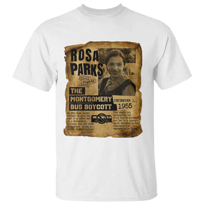 Vintage Rosa Parks T Shirt Groovy Black History Month TS12 White Print Your Wear