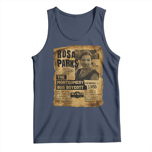 Vintage Rosa Parks Tank Top Groovy Black History Month TS12 Navy Print Your Wear