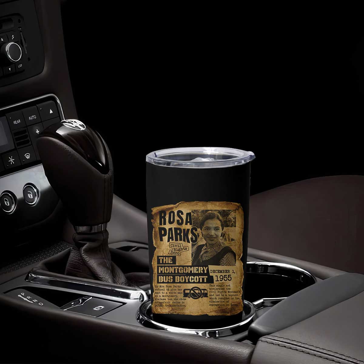 Vintage Rosa Parks Tumbler Cup Groovy Black History Month TS12 Print Your Wear