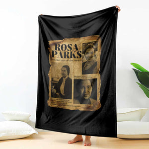 Vintage Rosa Parks Throw Blanket Women Empowerment Inspirational Quote TS12 Print Your Wear