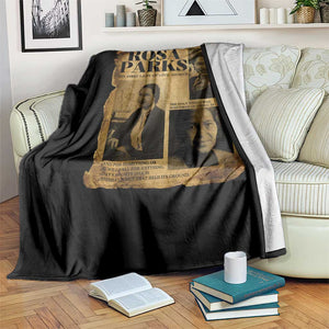 Vintage Rosa Parks Throw Blanket Women Empowerment Inspirational Quote TS12 Print Your Wear