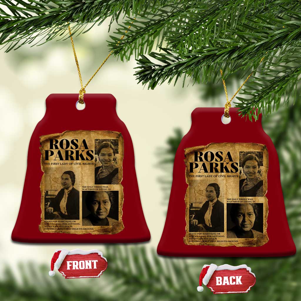 Vintage Rosa Parks Ceramic Ornament Women Empowerment Inspirational Quote TS12 Print Your Wear