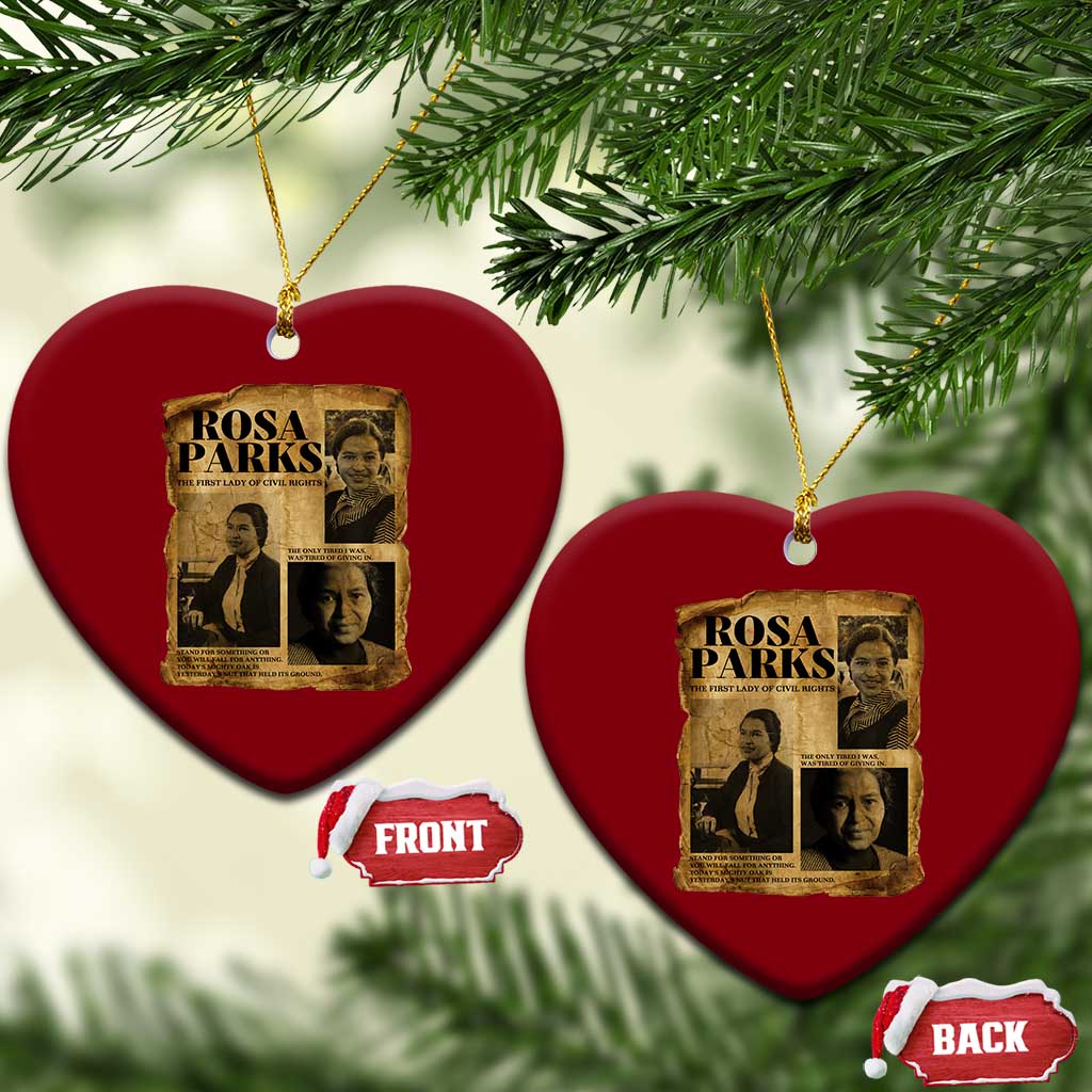 Vintage Rosa Parks Ceramic Ornament Women Empowerment Inspirational Quote TS12 Print Your Wear