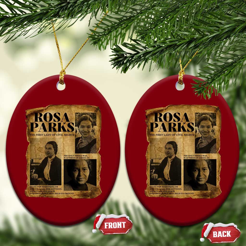 Vintage Rosa Parks Ceramic Ornament Women Empowerment Inspirational Quote TS12 Print Your Wear