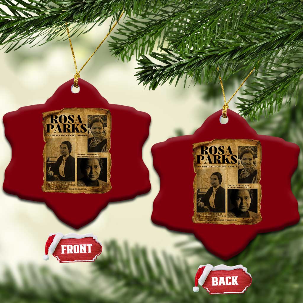Vintage Rosa Parks Ceramic Ornament Women Empowerment Inspirational Quote TS12 Print Your Wear