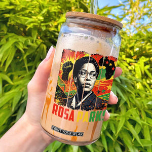 Rosa Parks Glass Can Strong Black Women Pride TS12 Black Print Your Wear