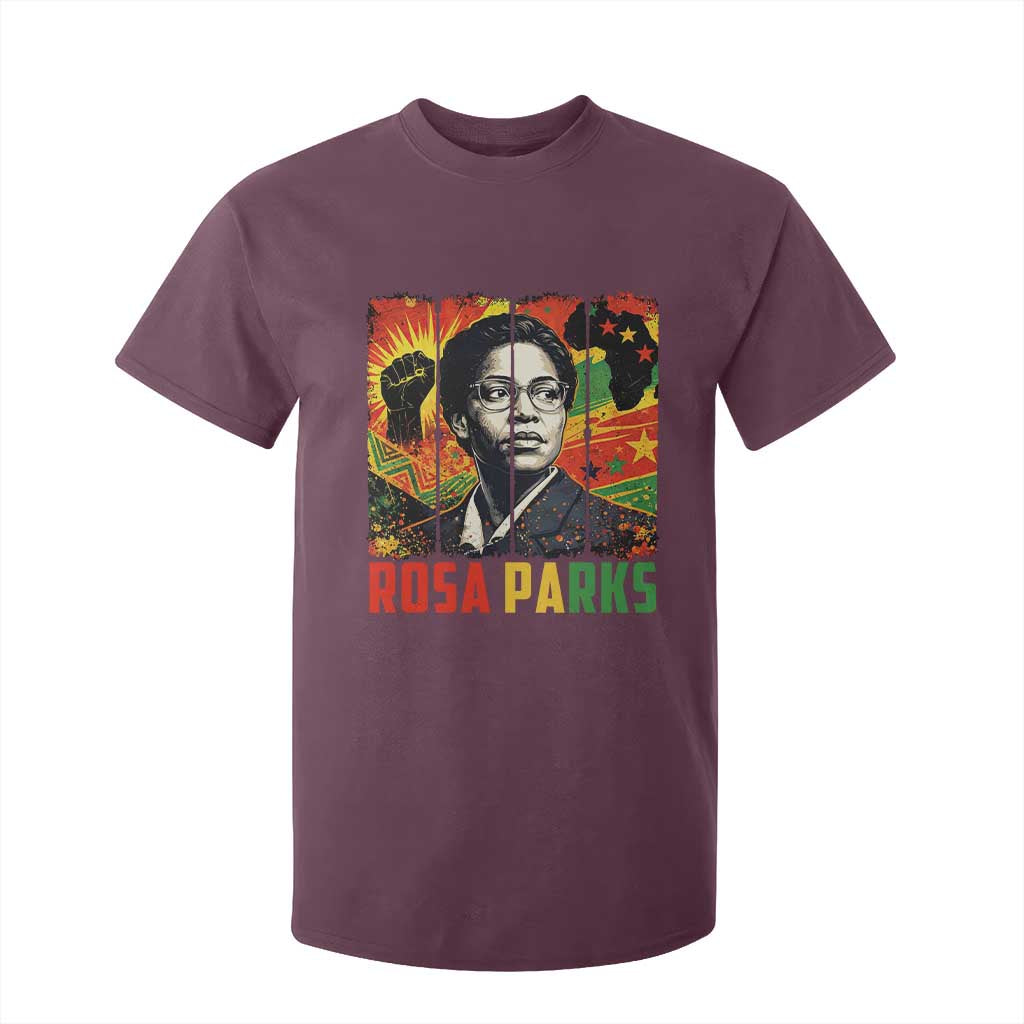 Rosa Parks T Shirt For Kid Strong Black Women Pride TS12 Maroon Print Your Wear