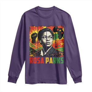 Rosa Parks Long Sleeve Shirt Strong Black Women Pride TS12 Purple Print Your Wear