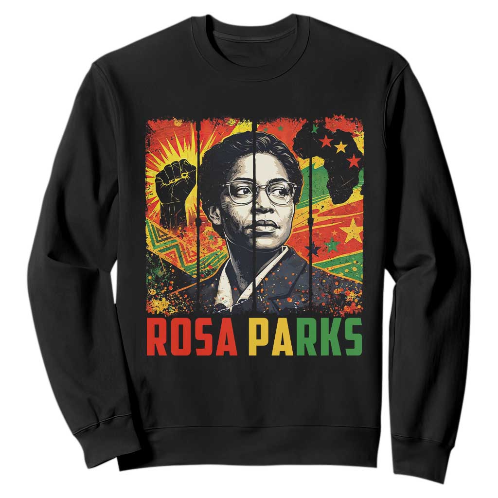 Rosa Parks Sweatshirt Strong Black Women Pride TS12 Black Print Your Wear