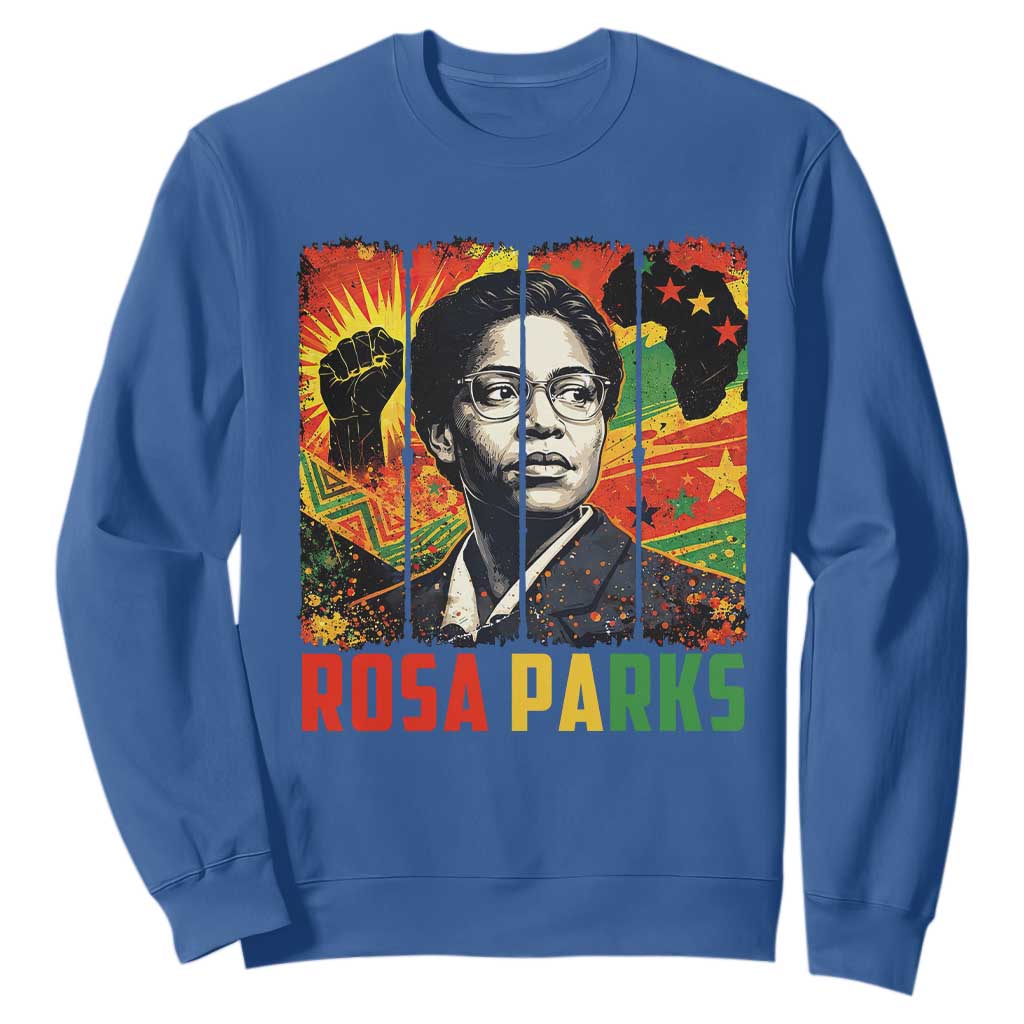 Rosa Parks Sweatshirt Strong Black Women Pride TS12 Royal Blue Print Your Wear