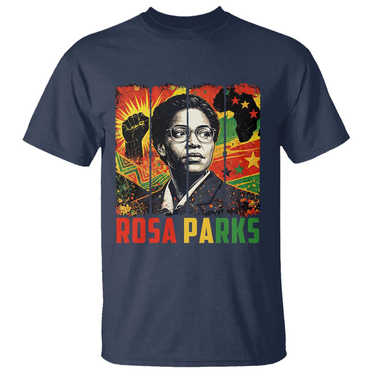 Rosa Parks T Shirt Strong Black Women Pride TS12 Navy Print Your Wear