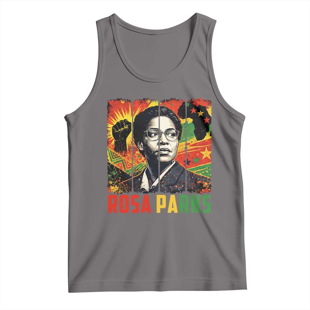 Rosa Parks Tank Top Strong Black Women Pride TS12 Deep Heather Print Your Wear