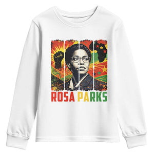 Rosa Parks Youth Sweatshirt Strong Black Women Pride TS12 White Print Your Wear