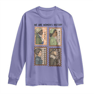 Black Women History Leaders Long Sleeve Shirt Womens History Month TS12 Violet Print Your Wear