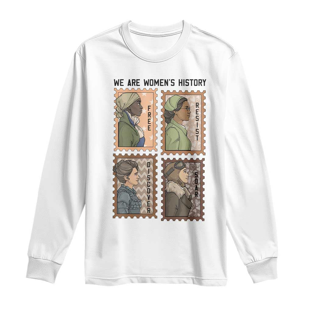 Black Women History Leaders Long Sleeve Shirt Womens History Month TS12 White Print Your Wear