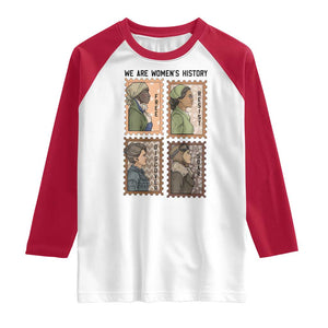 Black Women History Leaders Raglan Shirt Womens History Month TS12 White Red Print Your Wear