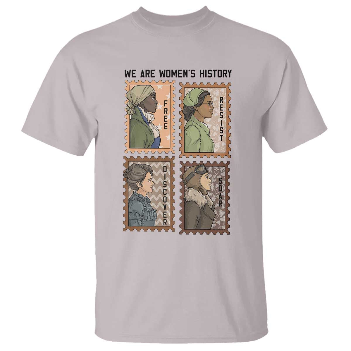 Black Women History Leaders T Shirt Womens History Month TS12 Ice Gray Print Your Wear