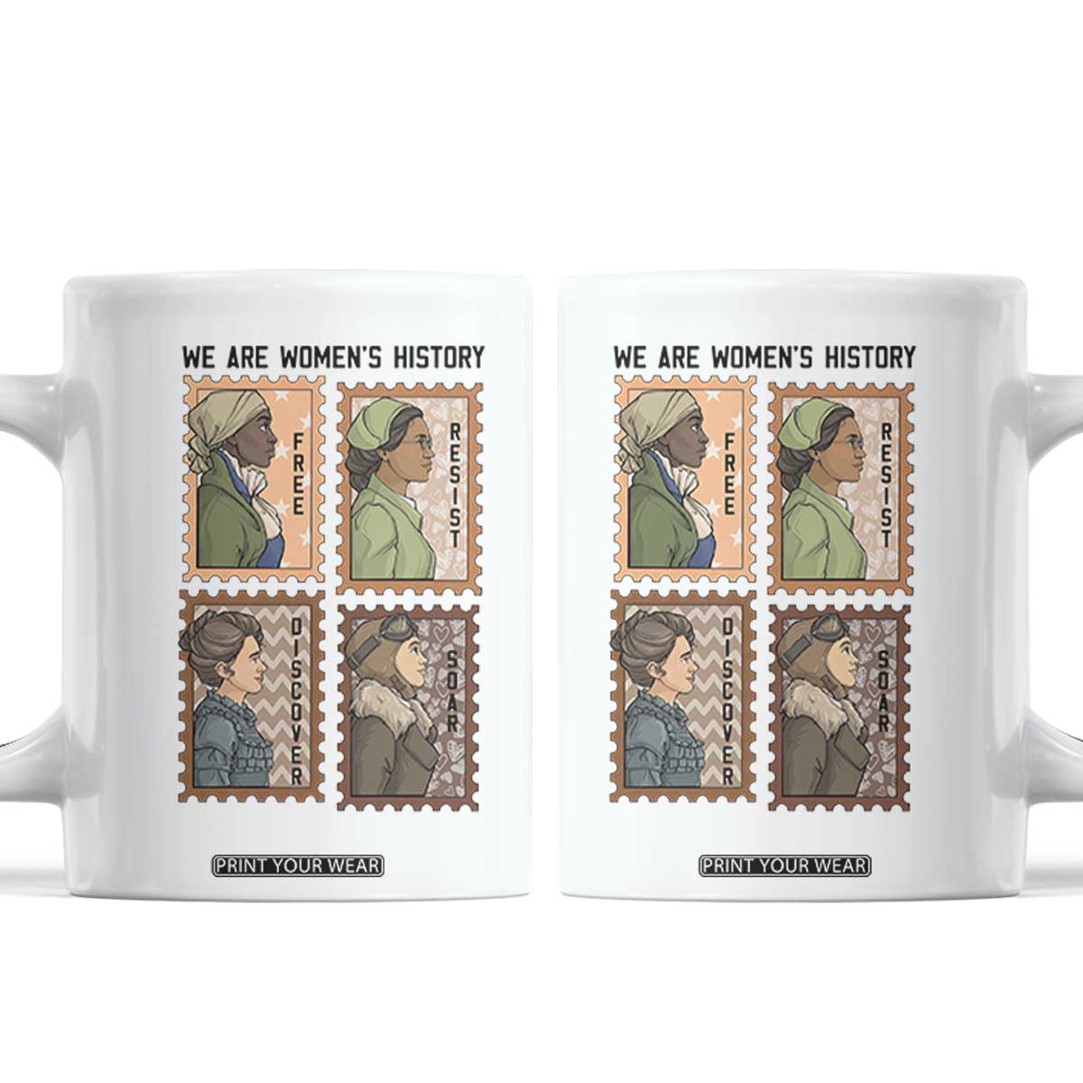Black Women History Leaders Coffee Mug Womens History Month TS12 White Print Your Wear