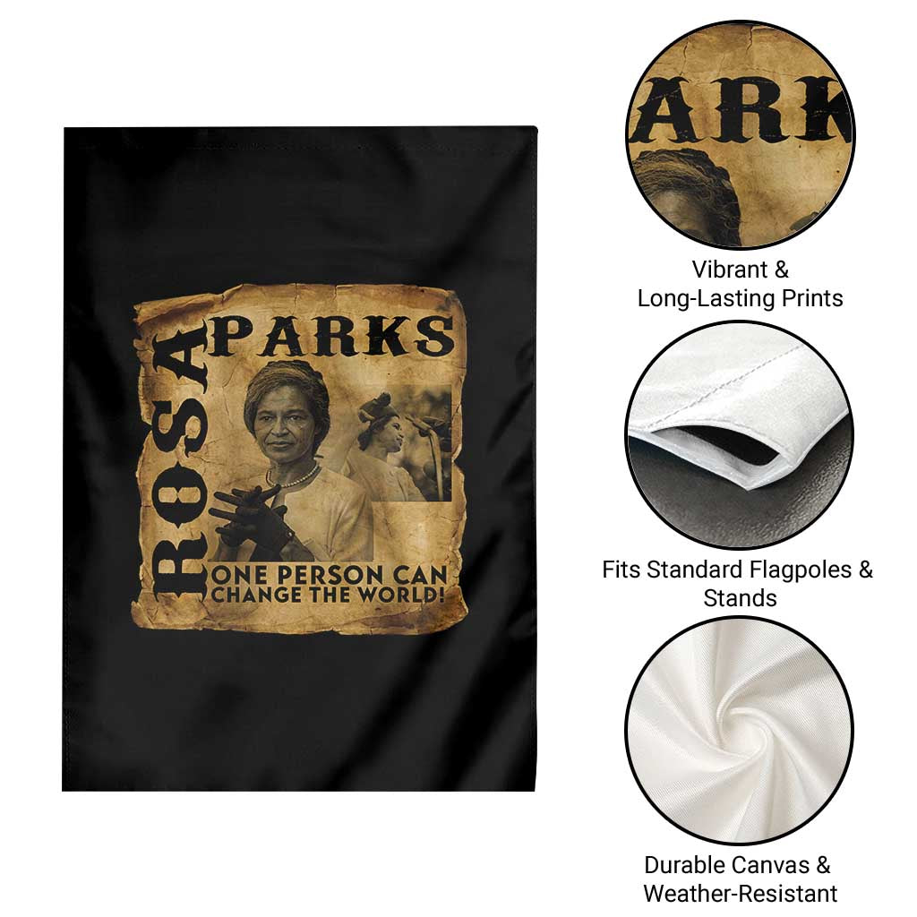 Rosa Parks Change The World Quote Garden Flag Black Women Leader TS12 Print Your Wear