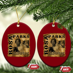Rosa Parks Change The World Quote Ceramic Ornament Black Women Leader TS12 Print Your Wear