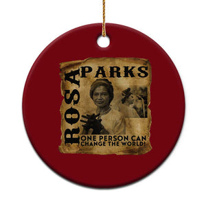 Rosa Parks Change The World Quote Ceramic Ornament Black Women Leader TS12 1pc Red Print Your Wear
