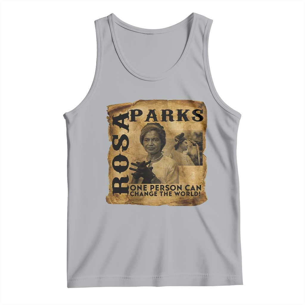 Rosa Parks Change The World Quote Tank Top Black Women Leader TS12 Athletic Heather Print Your Wear