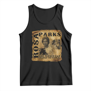 Rosa Parks Change The World Quote Tank Top Black Women Leader TS12 Black Print Your Wear