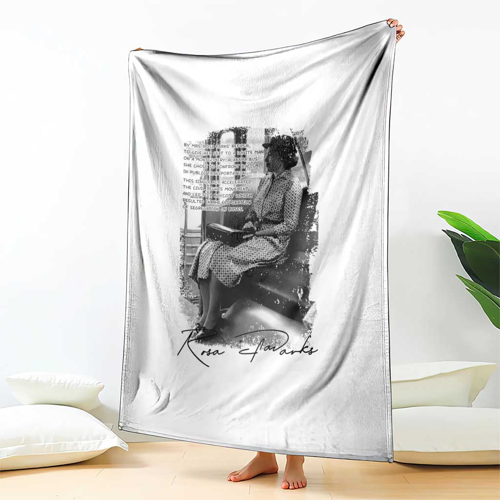 Rosa Parks Montgomery Bus Boycott Throw Blanket Civil Rights History TS12 Print Your Wear