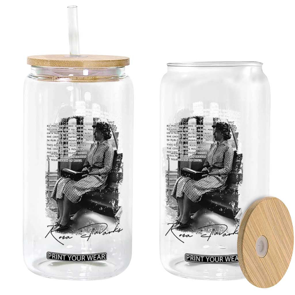 Rosa Parks Montgomery Bus Boycott Glass Can Civil Rights History TS12 Print Your Wear