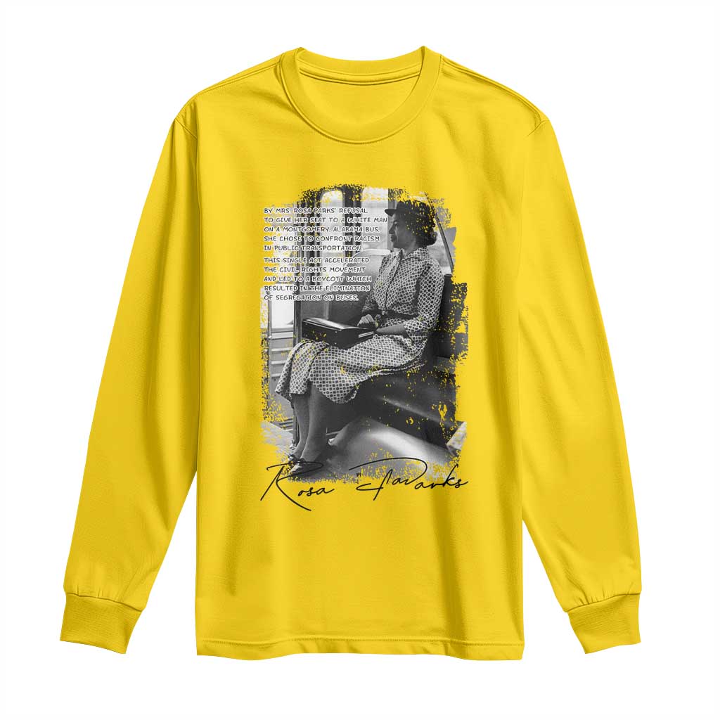 Rosa Parks Montgomery Bus Boycott Long Sleeve Shirt Civil Rights History TS12 Daisy Print Your Wear