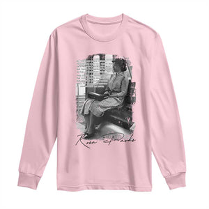 Rosa Parks Montgomery Bus Boycott Long Sleeve Shirt Civil Rights History TS12 Light Pink Print Your Wear