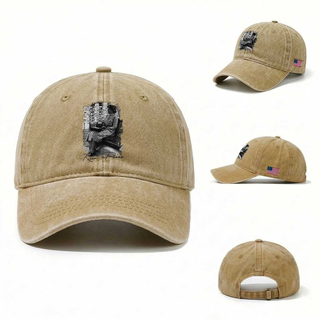 Rosa Parks Montgomery Bus Boycott Washed Cotton Baseball Cap Civil Rights History TS12 Washed Cap Universal Fit Khaki Print Your Wear