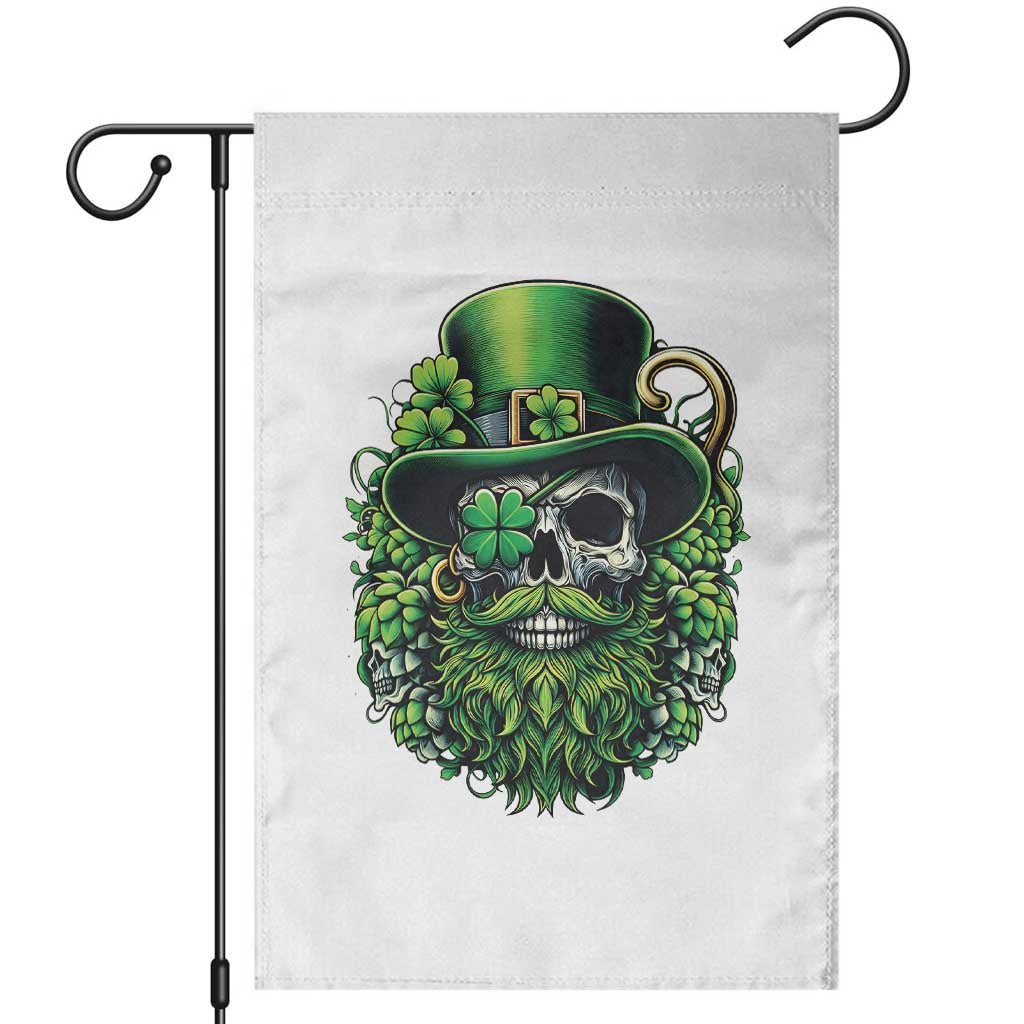 Irish Leprechaun Skull Garden Flag St Patricks Day Party Gift TS12 Black Print Your Wear