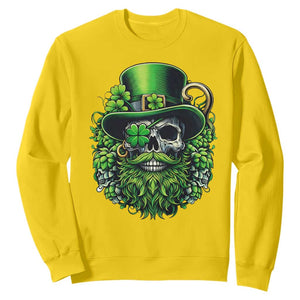 Irish Leprechaun Skull Sweatshirt St Patricks Day Party Gift TS12 Daisy Print Your Wear