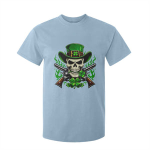 Irish Cowboy Skeleton T Shirt For Kid St Patricks Day Party Gift TS12 Light Blue Print Your Wear