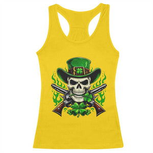 Irish Cowboy Skeleton Racerback Tank Top St Patricks Day Party Gift TS12 Daisy Print Your Wear