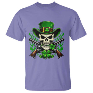Irish Cowboy Skeleton T Shirt St Patricks Day Party Gift TS12 Violet Print Your Wear