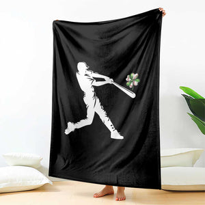 St Patricks Day Baseball Batter Throw Blanket Irish Sports Gift TS12 Print Your Wear