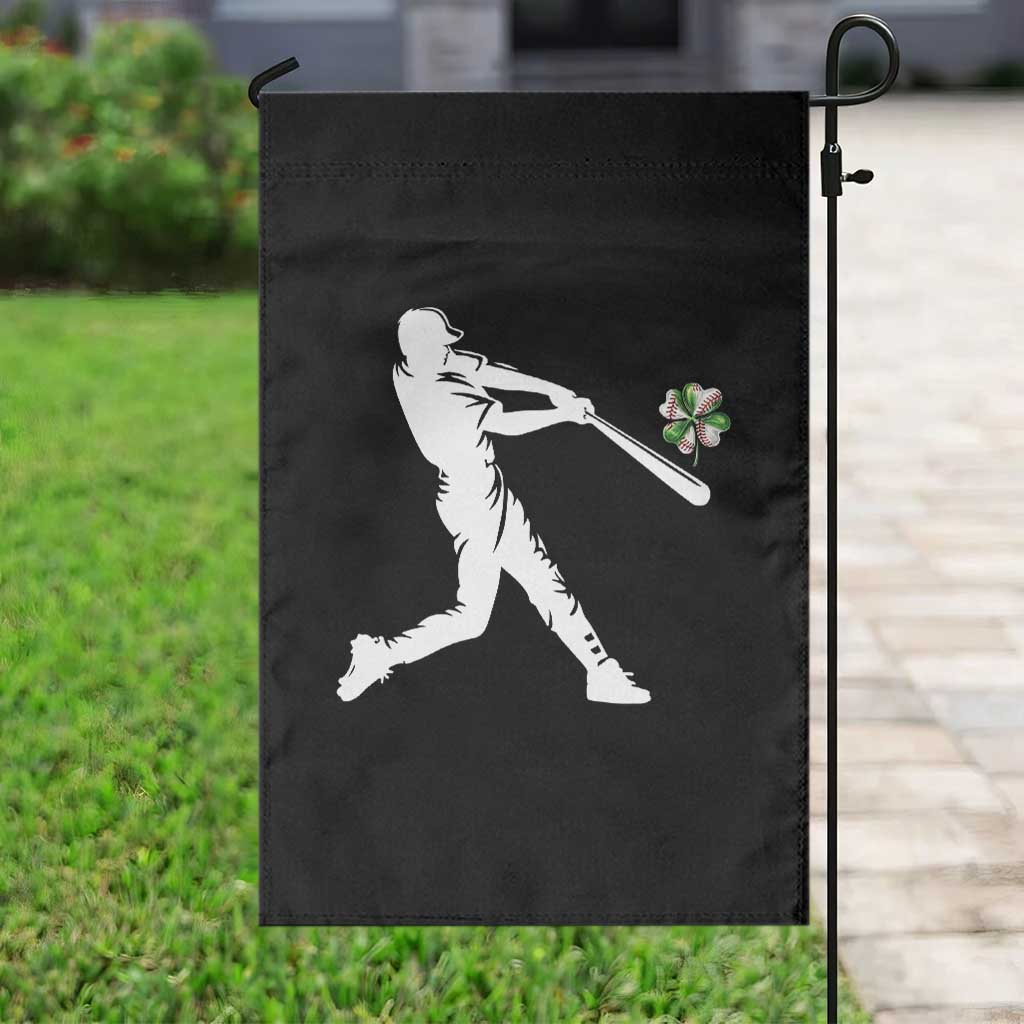 St Patricks Day Baseball Batter Garden Flag Irish Sports Gift TS12 Print Your Wear