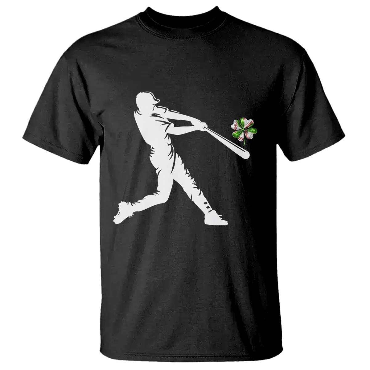 St Patricks Day Baseball Batter T Shirt Irish Sports Gift TS12 Black Print Your Wear
