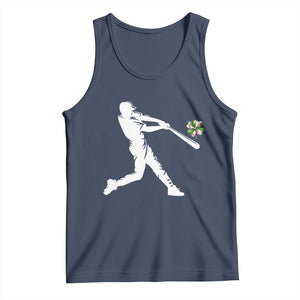 St Patricks Day Baseball Batter Tank Top Irish Sports Gift TS12 Navy Print Your Wear