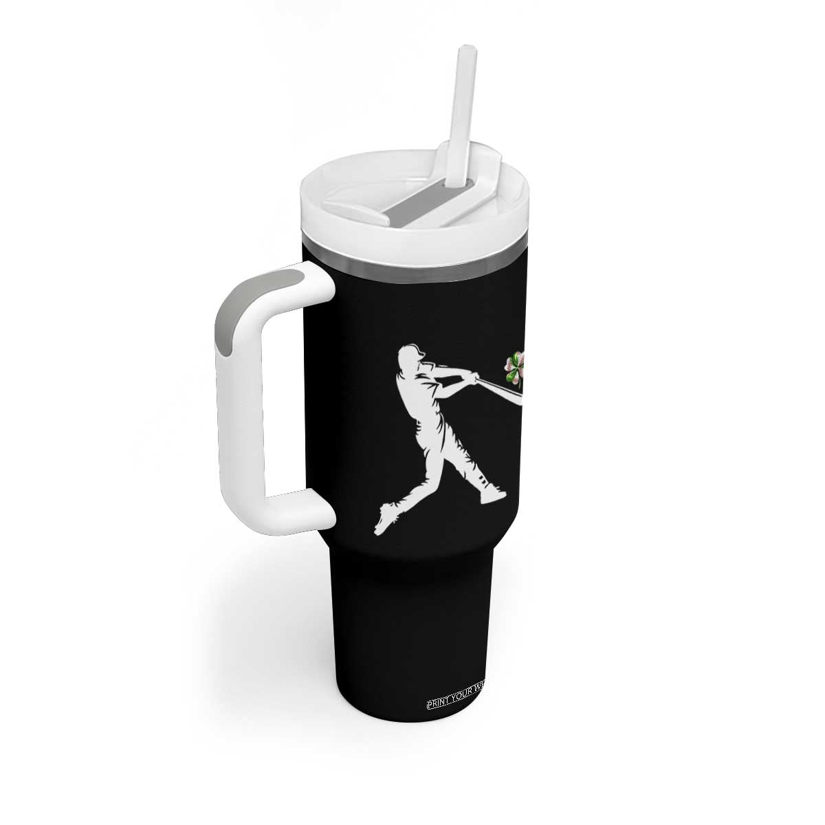 St Patricks Day Baseball Batter Tumbler With Handle Irish Sports Gift TS12 Print Your Wear