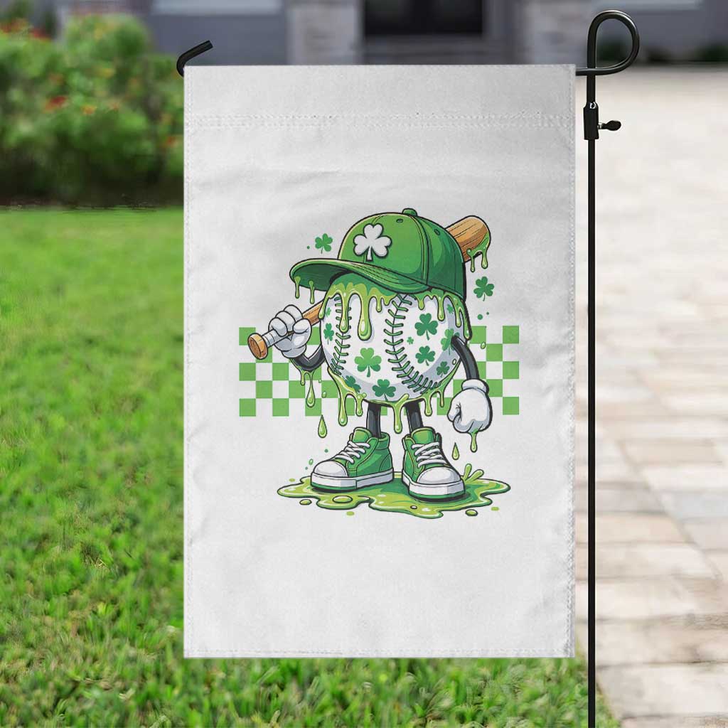 St Patricks Day Shamrock Baseball Player Gift Garden Flag TS12 Print Your Wear