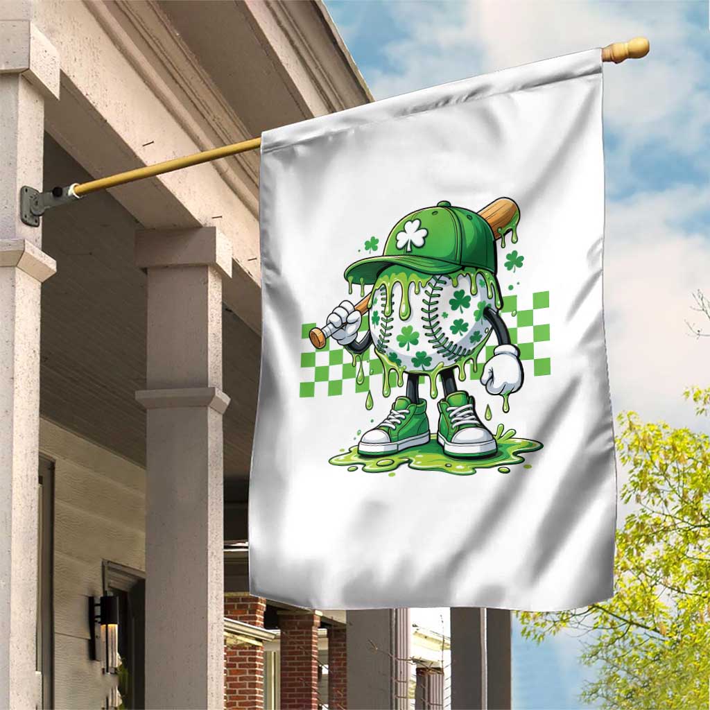 St Patricks Day Shamrock Baseball Player Gift Garden Flag TS12 Print Your Wear