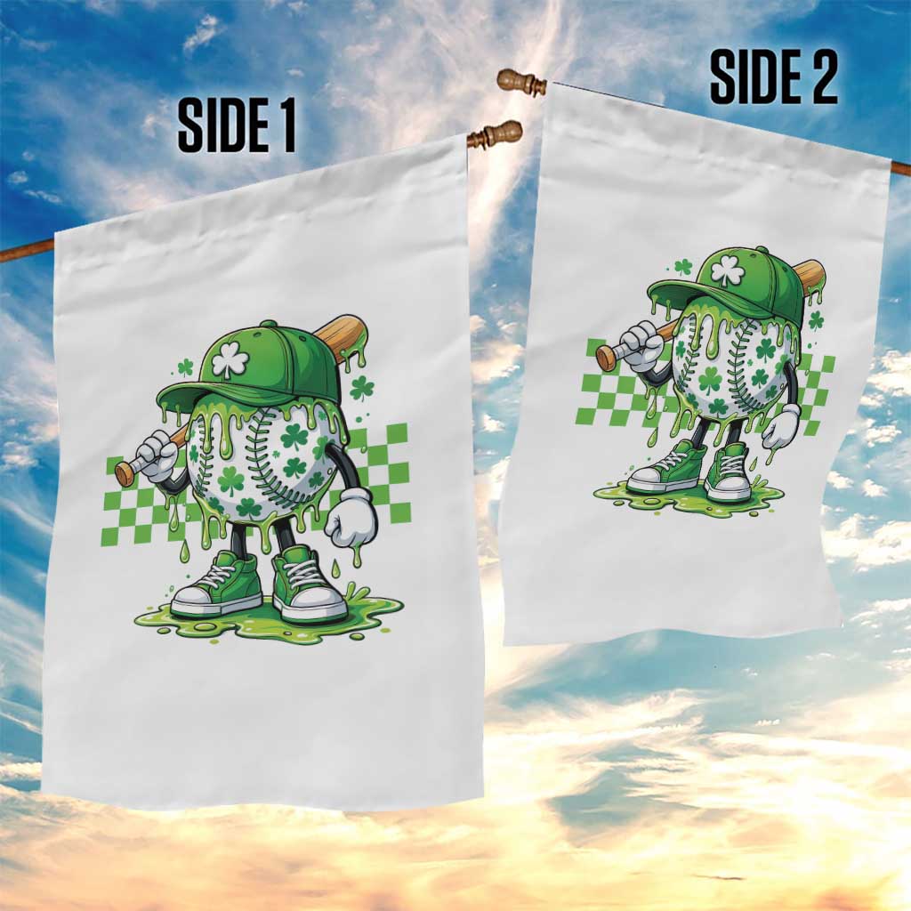 St Patricks Day Shamrock Baseball Player Gift Garden Flag TS12 Print Your Wear
