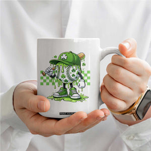 St Patricks Day Shamrock Baseball Player Gift Coffee Mug TS12 Print Your Wear