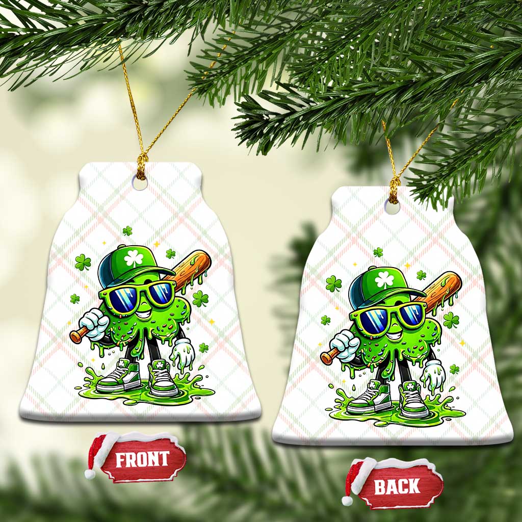 Funny St Patricks Day Clover Baseball Player Gift Ceramic Ornament TS12 Print Your Wear