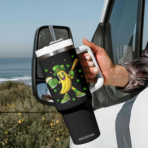Funny Banana Baseball Player Gift Tumbler With Handle St Patricks Day TS12 Print Your Wear