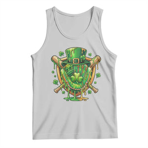 Slimy Shamrock Baseball Glove Tank Top St Patricks Day Gift TS12 Ash Print Your Wear
