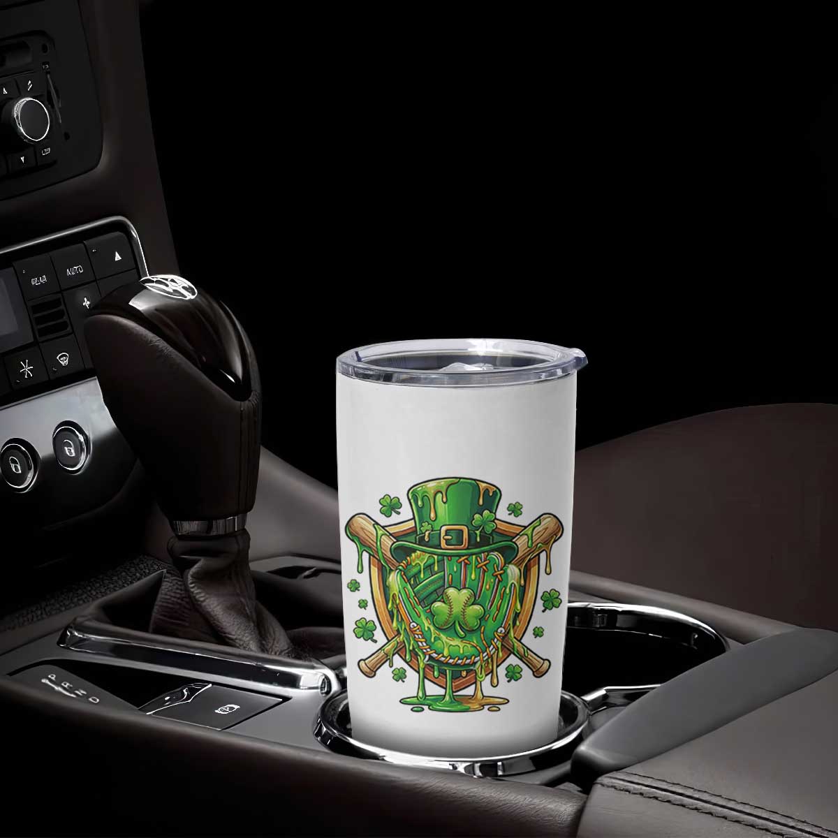 Slimy Shamrock Baseball Glove Tumbler Cup St Patricks Day Gift TS12 Print Your Wear